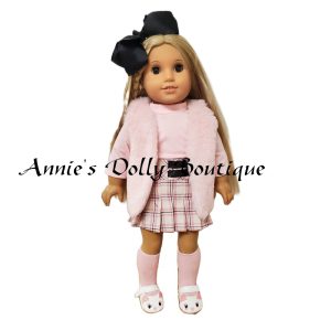 AG Pink Plaid Skirt Outfit