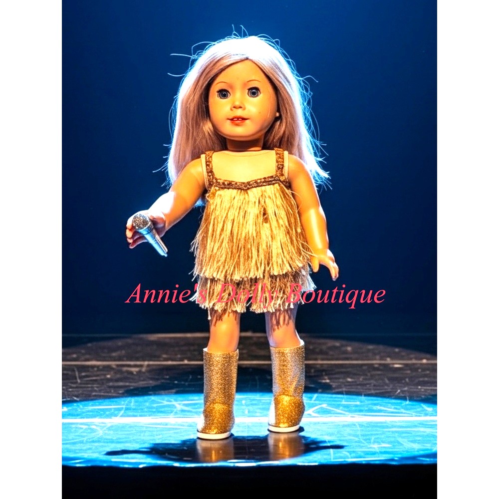 Taylor Fearless Outfit Gold Fringe - Image 5