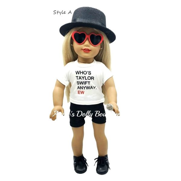 Red Eras-Inspired Pop Star 18 Inch Doll Outfit - Image 4