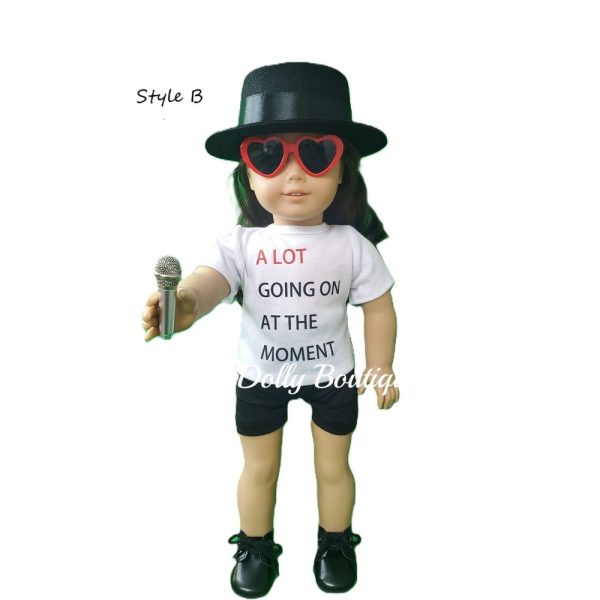 Red Eras-Inspired Pop Star 18 Inch Doll Outfit - Image 2