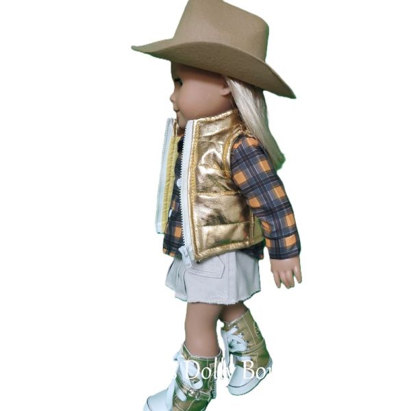 AG- Gold Cowgirl complete Outfit - Image 3
