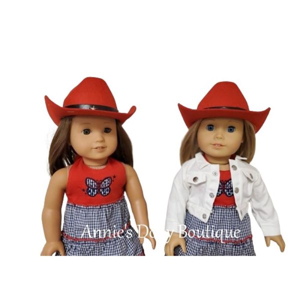 Red & Blue Cowgirl Outfit - Image 3