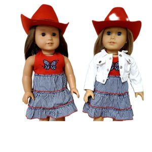 Red & Blue Cowgirl Outfit