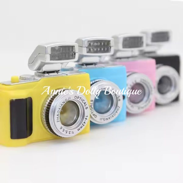 Miniature Camera With Flash / Camera Accessory For Dolls / Fits 18" To 14" Dolls