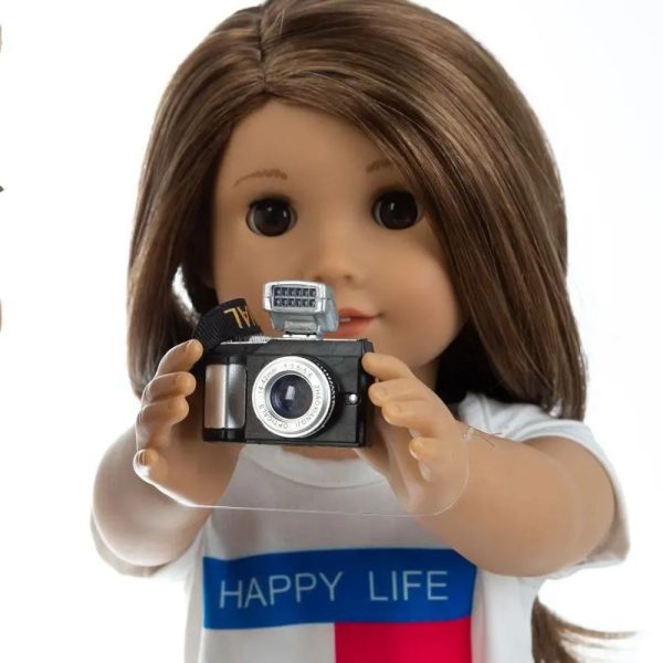 Miniature Camera With Flash / Camera Accessory For Dolls / Fits 18" To 14" Dolls - Image 2