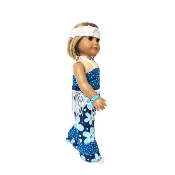 Blue Hippie 70's Outfit - Image 4