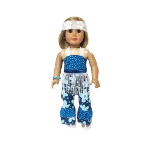 Blue Hippie 70's Outfit