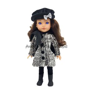 WW 7-Piece Winter Outfit for a 14.5-inch doll. Coat, Hat, Pants and top