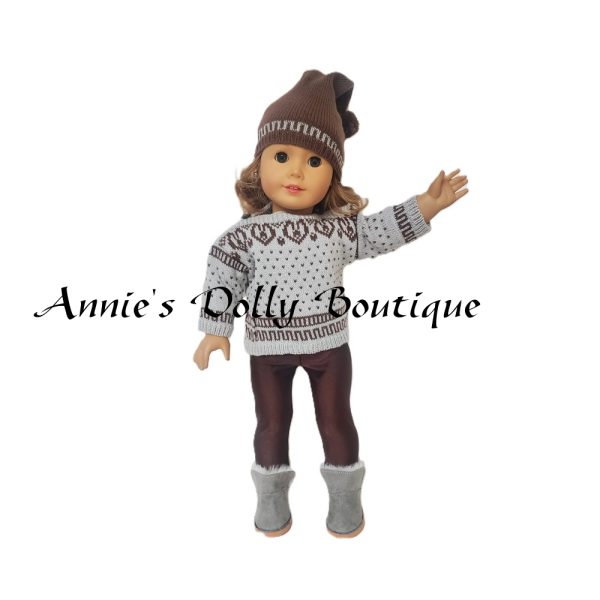 AG- Brown and Gray Sweater Outfit