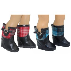 AG Doll Boots Plaid Boots 3 styles