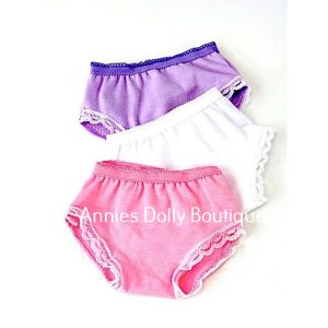 AG-Three Pack Doll Underwear for Popular 18 inch Dolls
