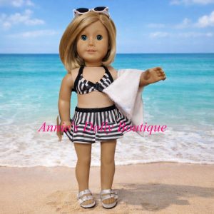 AG Black and White 2-piece bathing Suit