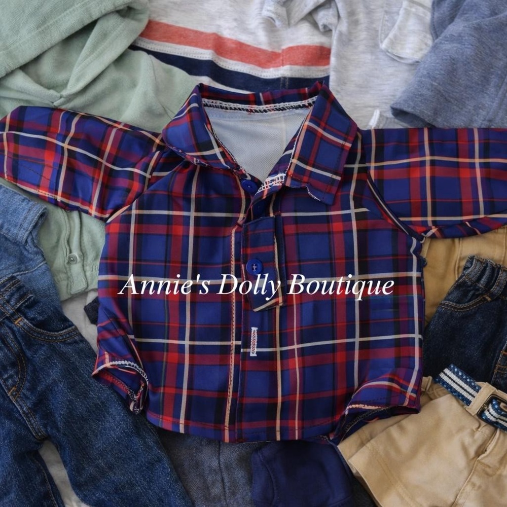 AG- Boy Plaid Shirts - Image 7