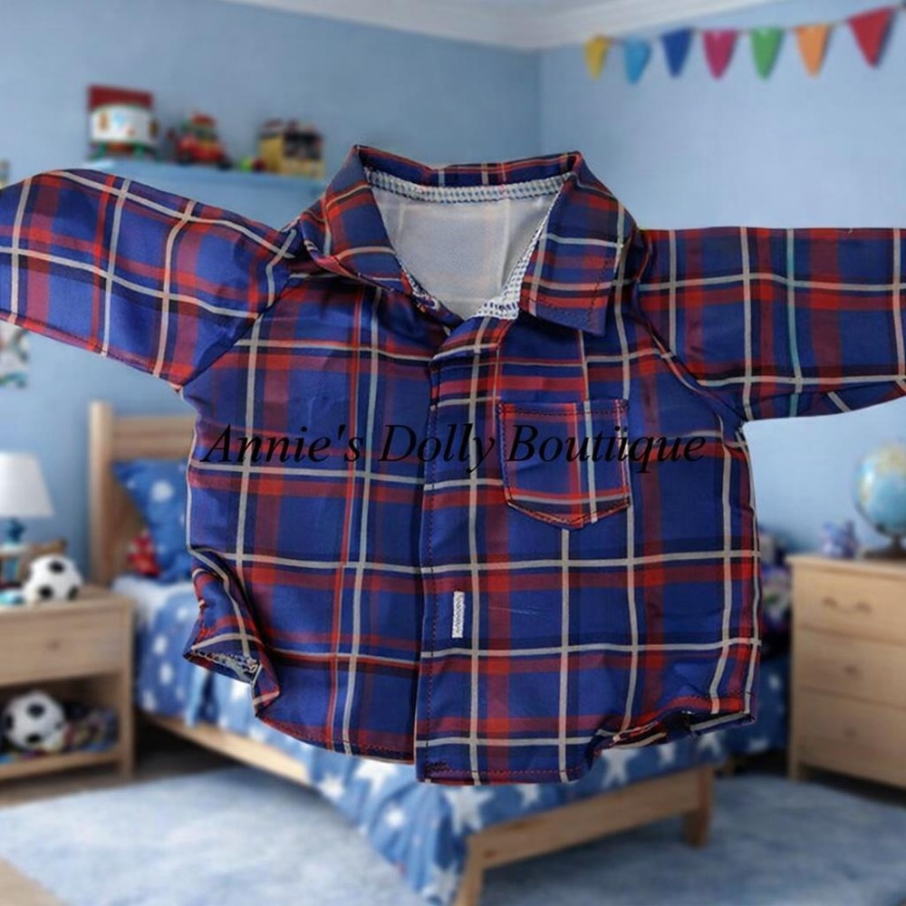 AG- Boy Plaid Shirts - Image 3