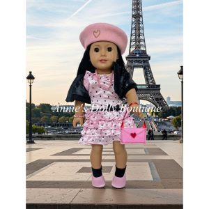 11 piece and Black Polka dot Dress Doll Clothes For 18" American Girl