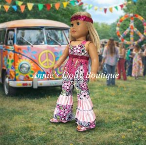 AG-Pink Hippy Outfit